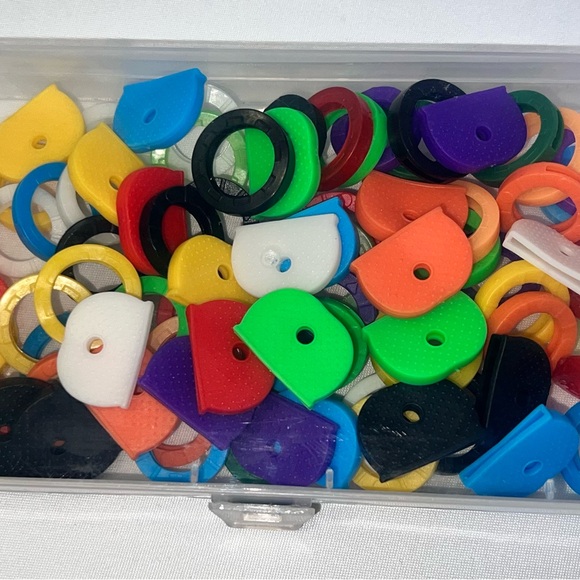 NWOT-84-Pack 1” Flexible Color Key Caps, Bendable, Durable, Various Colors - Picture 10 of 10
